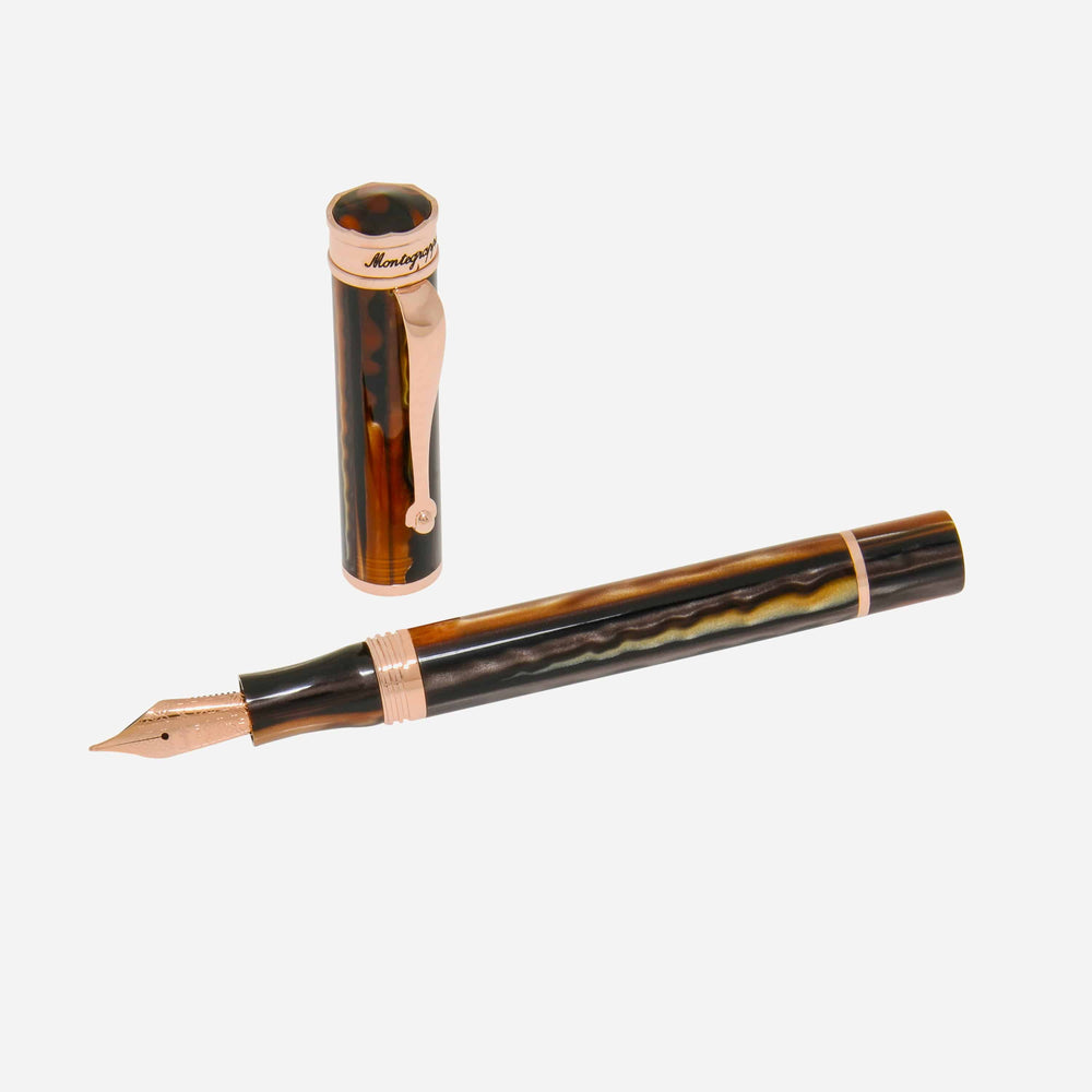 Montegrappa Ducale Brown Fountain Pen (M) ISDUR3RW - ShopWorn