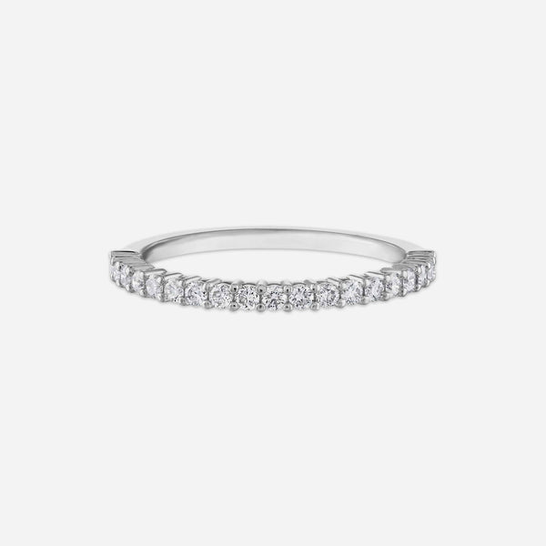 Tresorra 18K White Gold, Diamond Wedding Band Ring K01378R01 - ShopWorn