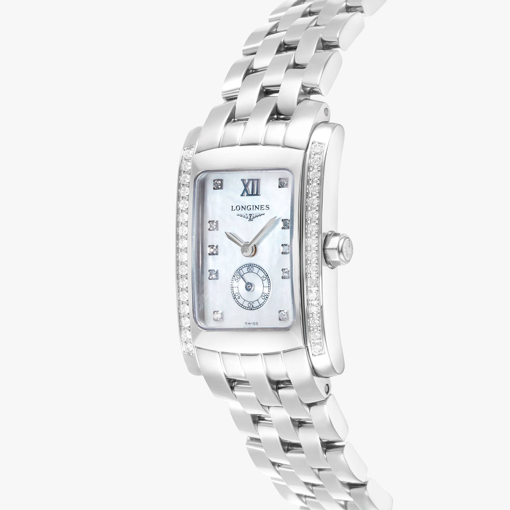 Longines Dolce Vita Diamond Mother of Pearl Stainless Steel Quartz Women's Watch L51550846 - ShopWorn