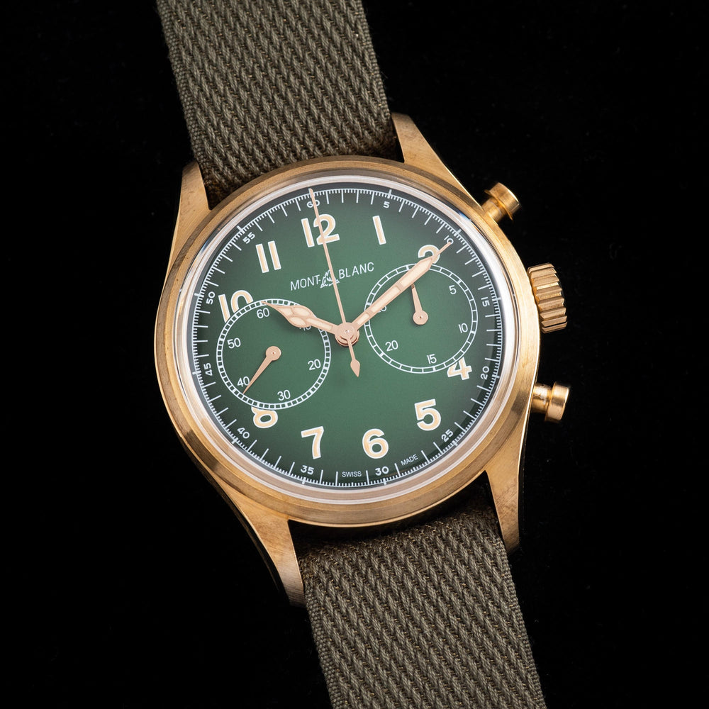 Montblanc 1858 Bronze Chronograph Men's Automatic Watch 119908 - ShopWorn
