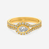 Kwiat 18K Yellow Gold, Pear Shape Diamond Button Ring - THE SOLIST