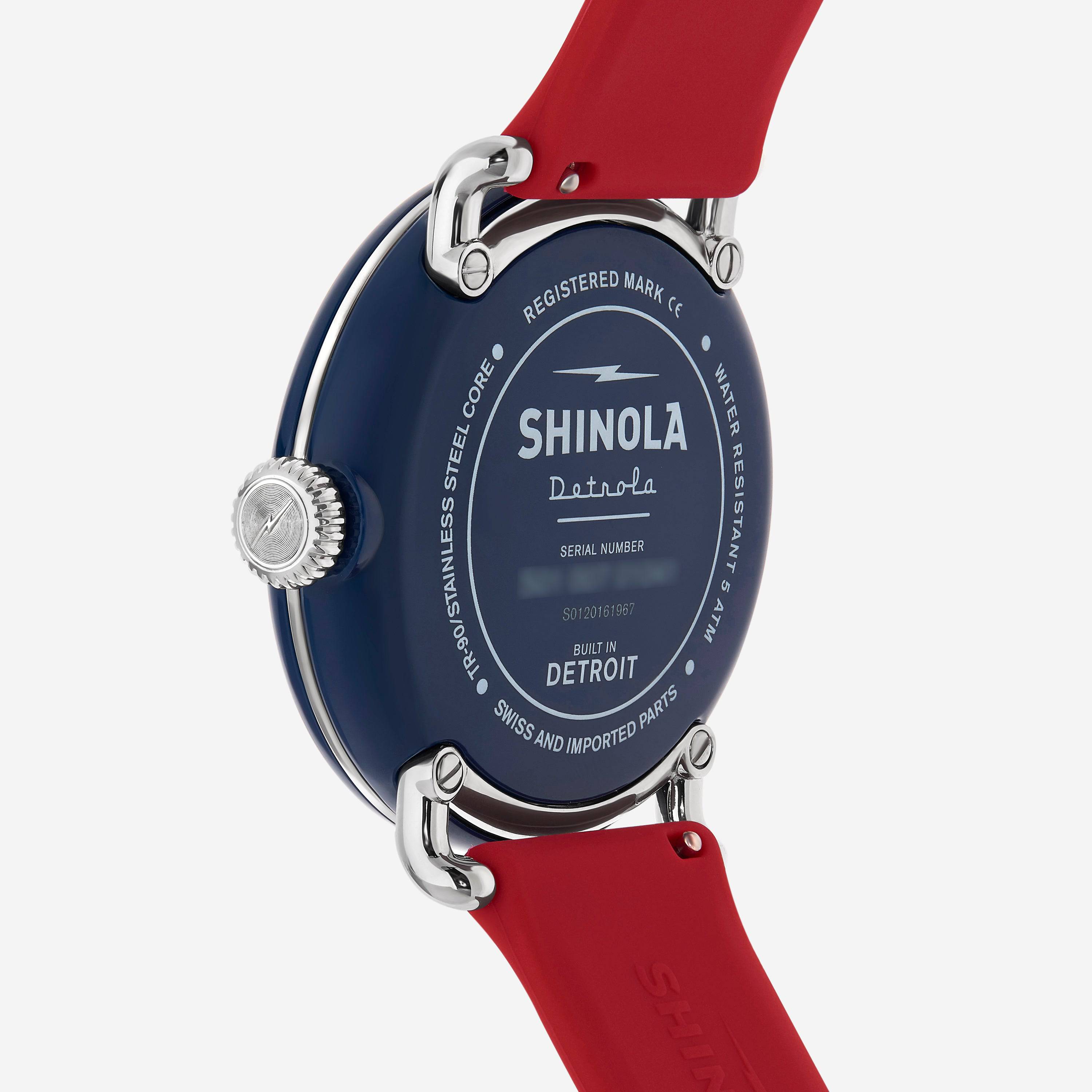 Shinola The Ace Detrola Resin and Stainless Steel Men's Quartz Watch S0120161967 - ShopWorn