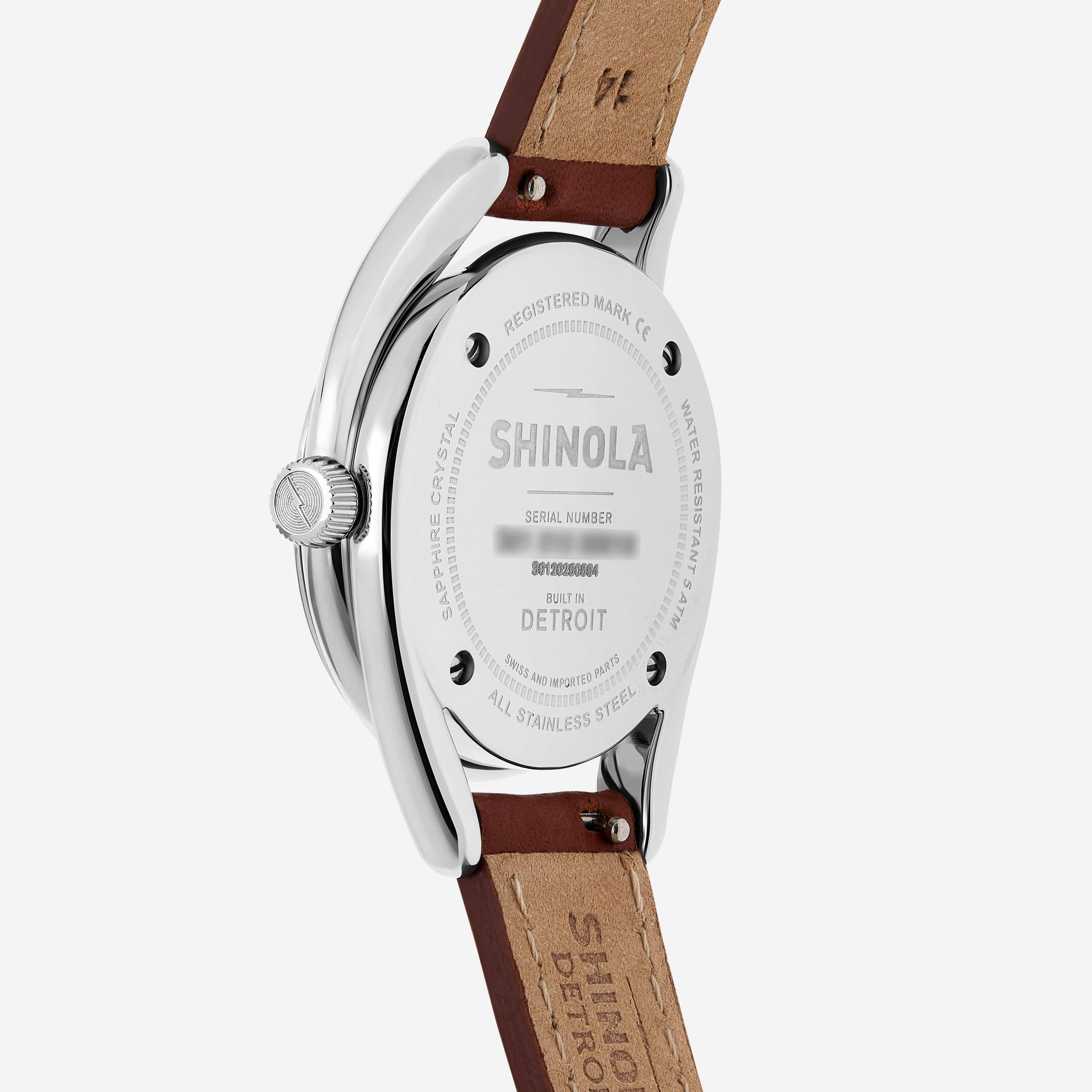 Shinola The Derby Stainless Steel Women's Quartz Watch S0120250584 - ShopWorn