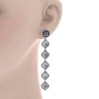 Konstantino Sterling Silver, Mother Of Pearl and Rock Crystal Doublet Drop Earrings SKKJ510-313 - ShopWorn