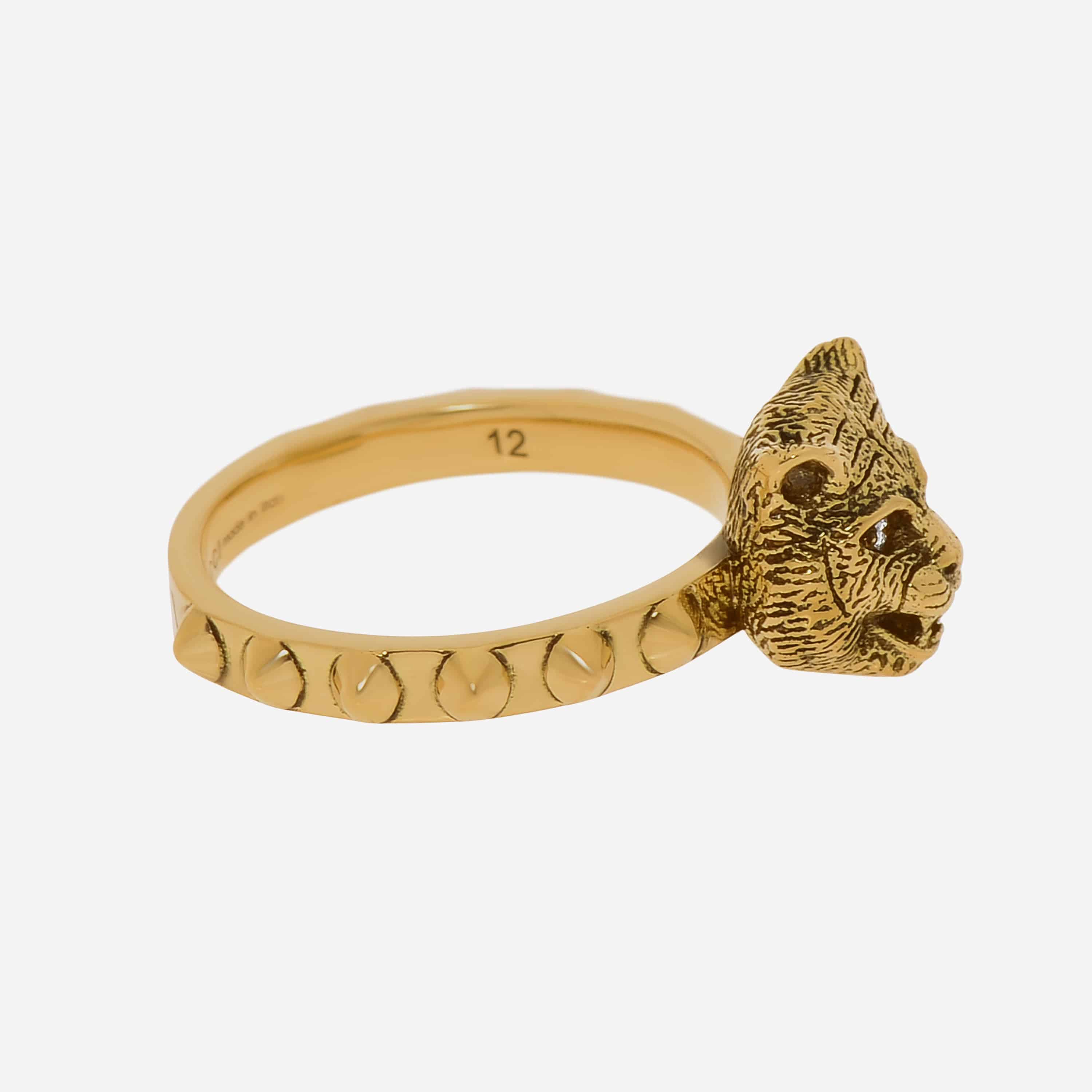 Gucci Le Marche Des Merveilles 18K Yellow Gold, Diamond Statement Ring - THE SOLIST