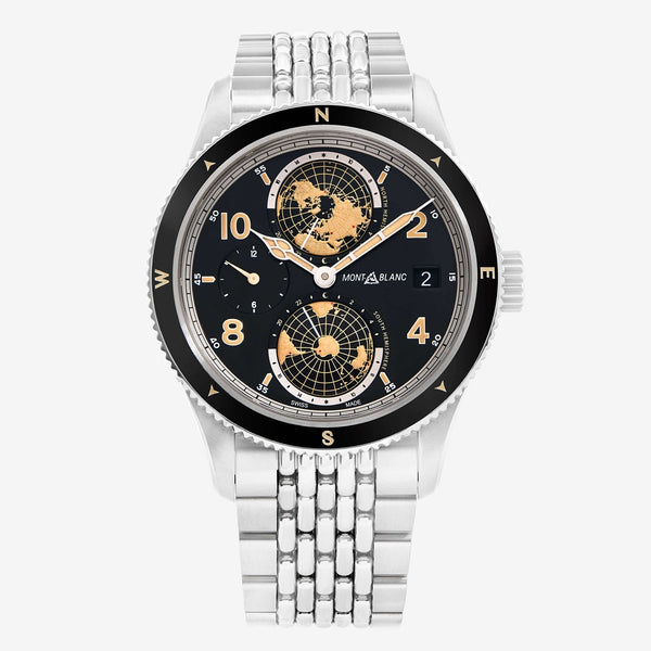 Montblanc 1858 Geosphere 42mm Stainless Steel Men's Automatic Watch 125872 - THE SOLIST - Montblanc