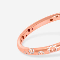 Roberto Coin Pois Moi Luna 18K Rose Gold, Diamond Bangle Bracelet 8883081AYBAX - THE SOLIST - Roberto Coin